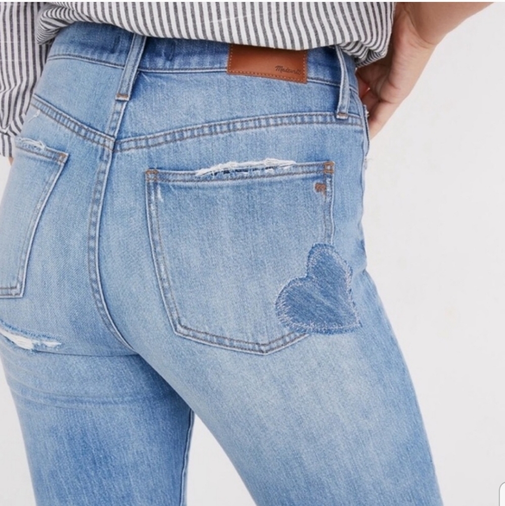 MADEWELL Perfect Vintage Jean Heart patch size 28